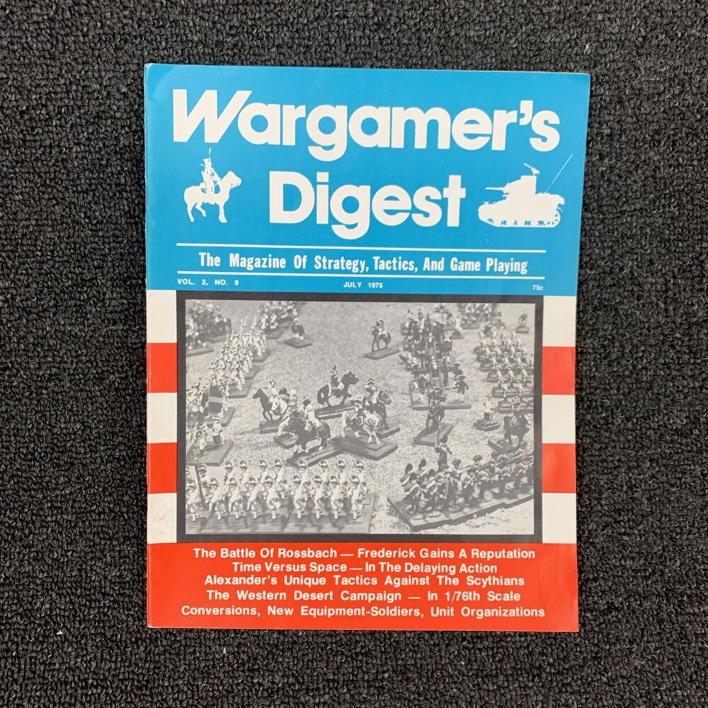 Wargamer’s Digest Magazine  Vol #2 #9 July  1975 Strategy Rossbach Alexander